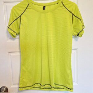 Fluorescent yellow/lime women''s sport top